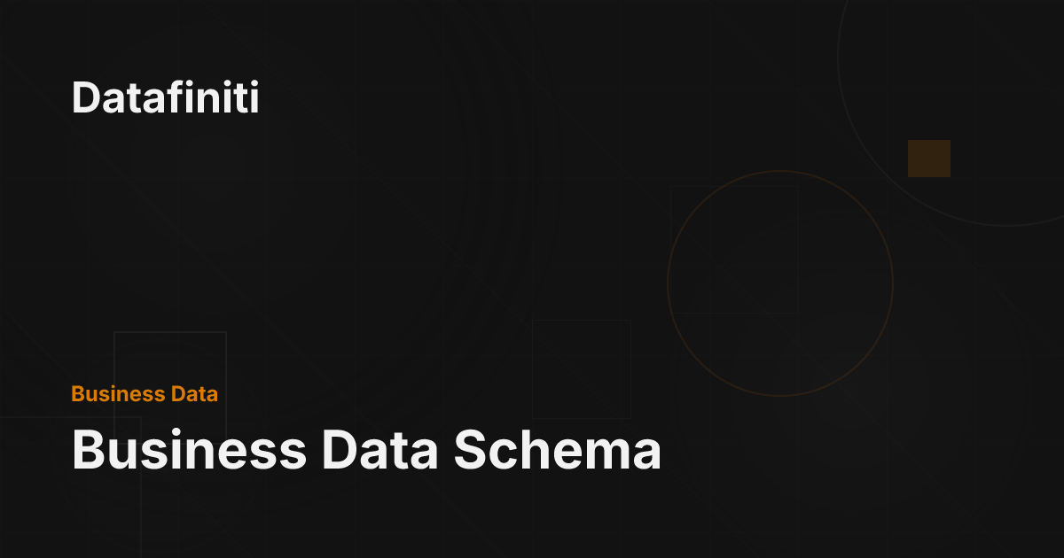 Business Data Schema - Datafiniti
