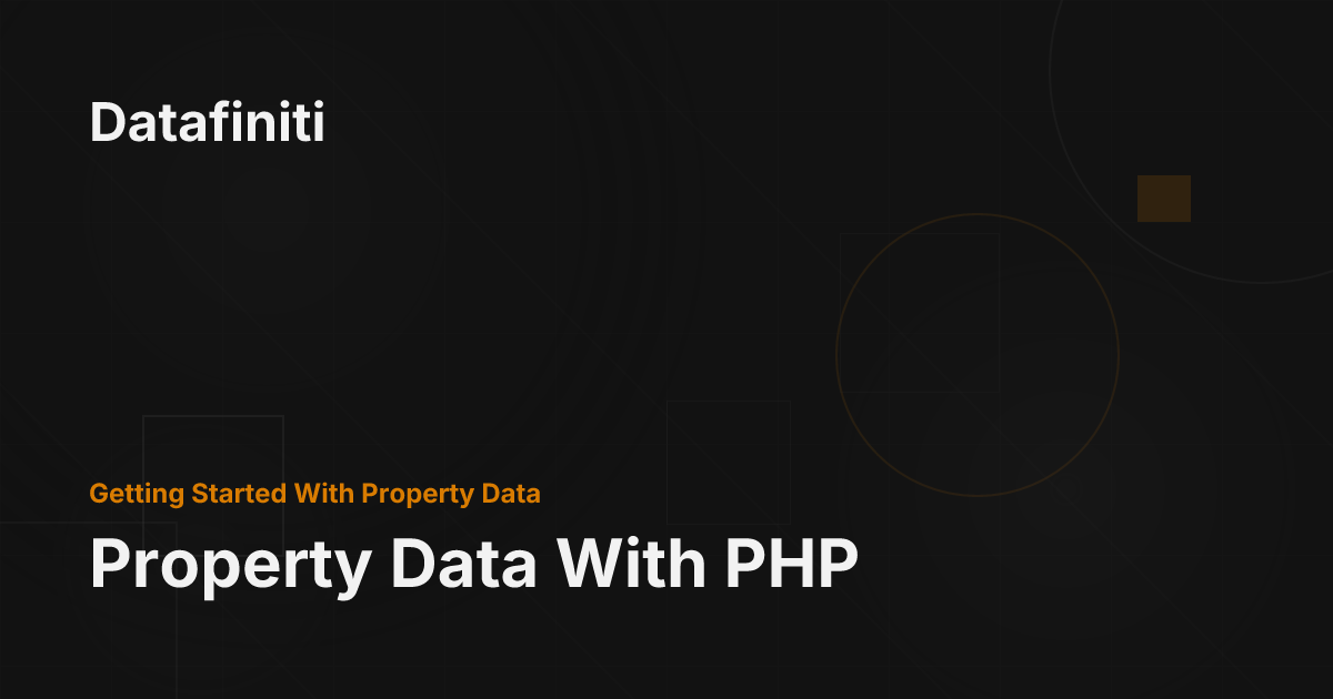 Property Data With PHP - Datafiniti